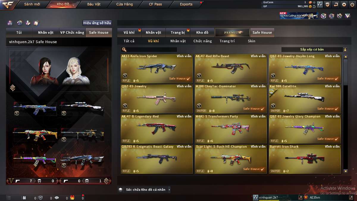 shop acc cf uy tin gia re